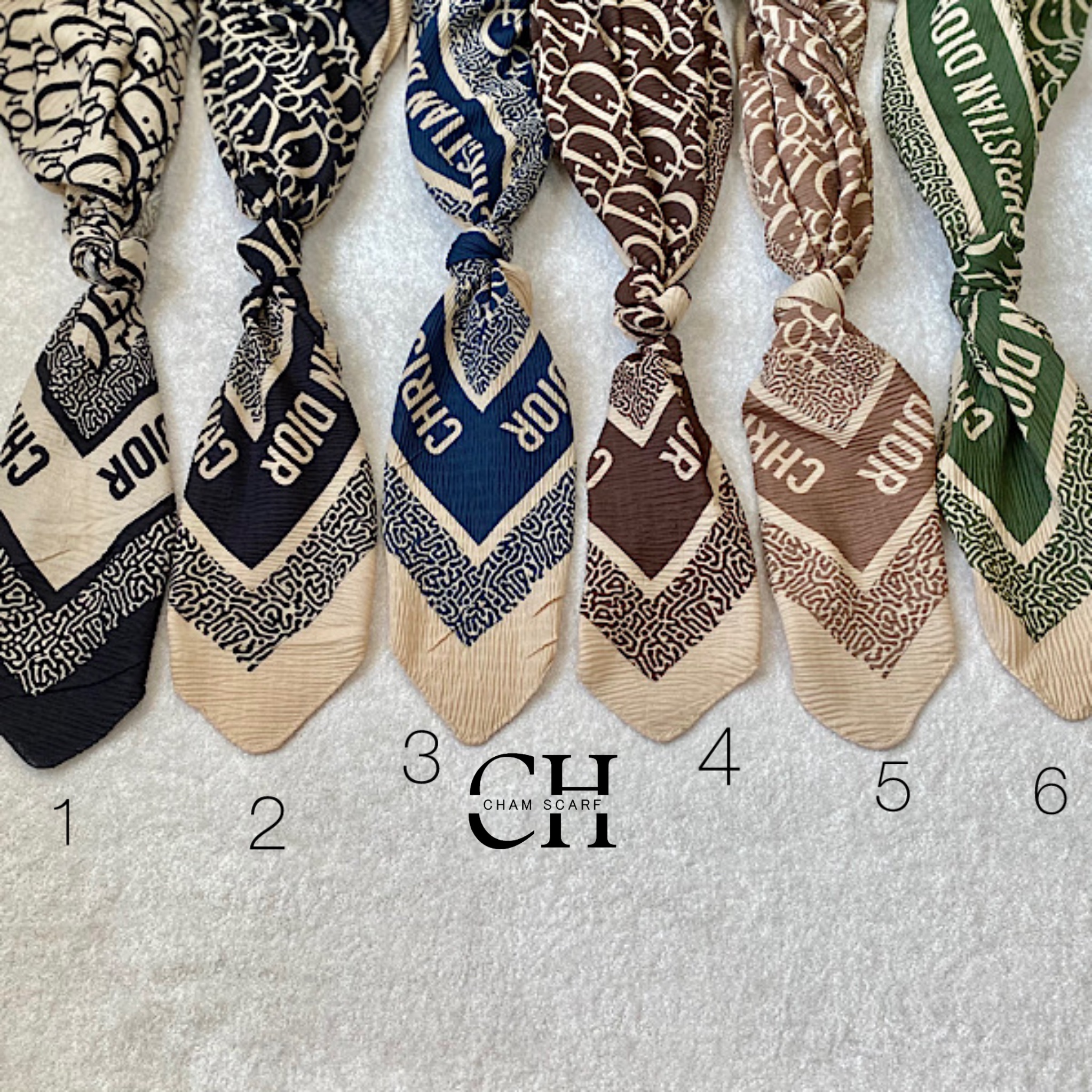 روسری پلیسه طرح دیور Dior کد r16