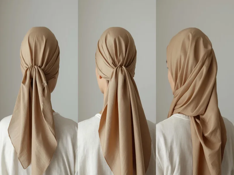 طریقه بستن روسری مجلسی